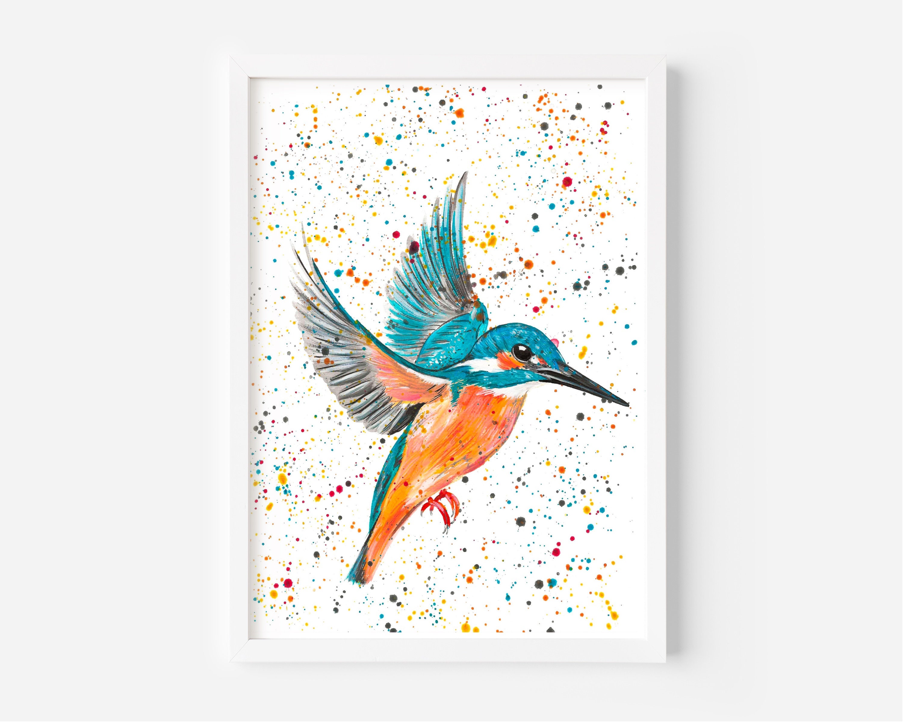 Kingfisher Time Lapse Painting Video - Bird Watercolor Painting, Loose –  Crafty Cow Design