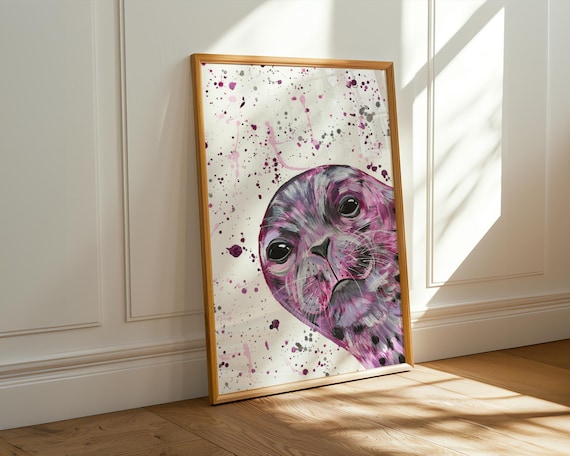 Sea Lion Art Print ‘Monica’