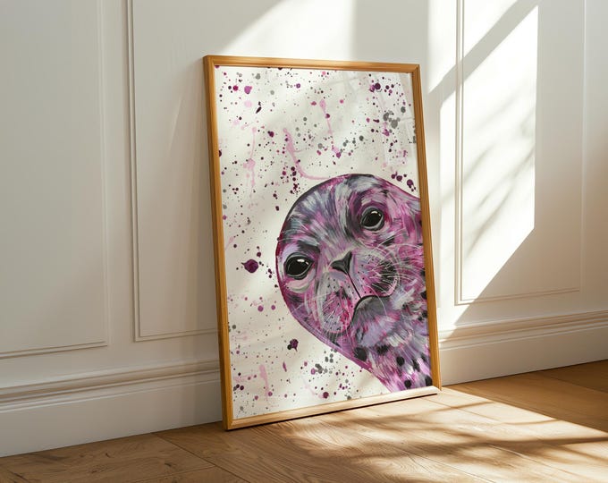 Sea Lion Art Print ‘Monica’