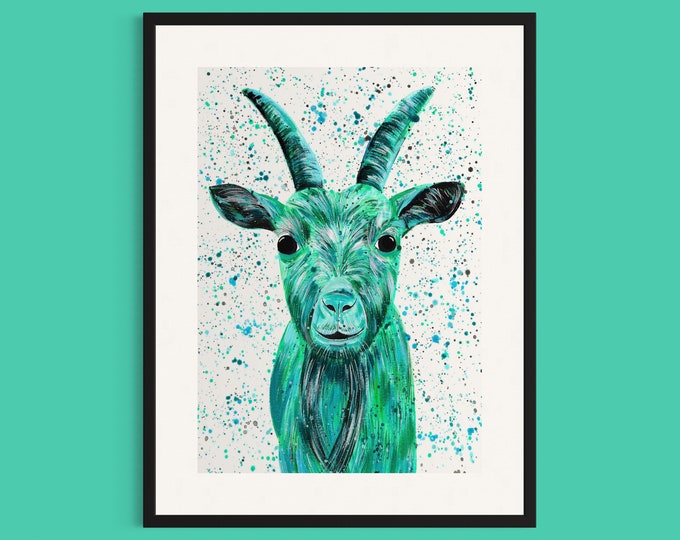 Goat Art Print ‘Zara’
