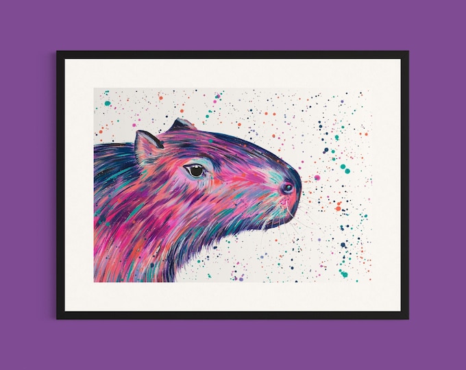 Capybara Art Print ‘Cassie’