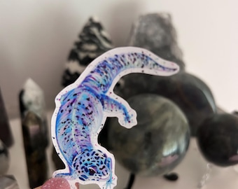 Leopard Gecko Vinyl Sticker: Reptile Decal for Laptop, Journal