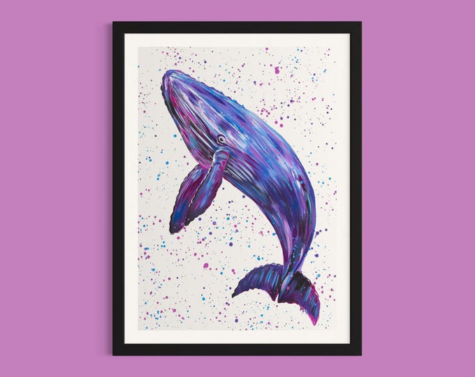 Humpback Whale Art Print ‘Lorna’