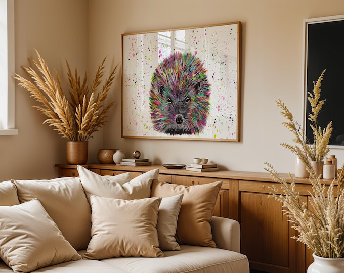 Hedgehog Art Print ‘Pringle’