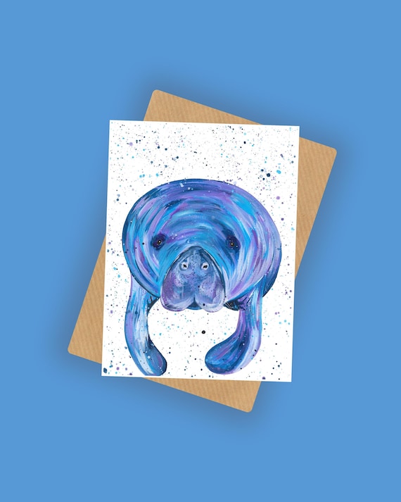 Manatee Greeting Card ‘Barry’