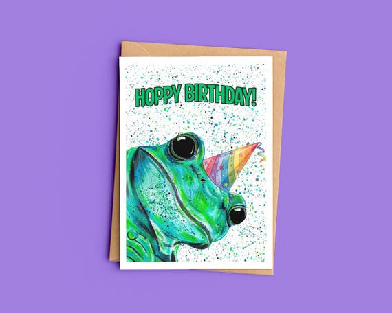 Frog Birthday Card
