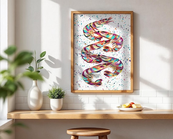 Prawn Party Art Print