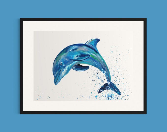 Dolphin Art Print ‘Izzy’