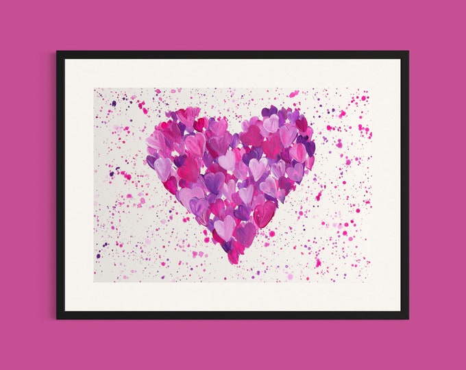 Hearts Art Print