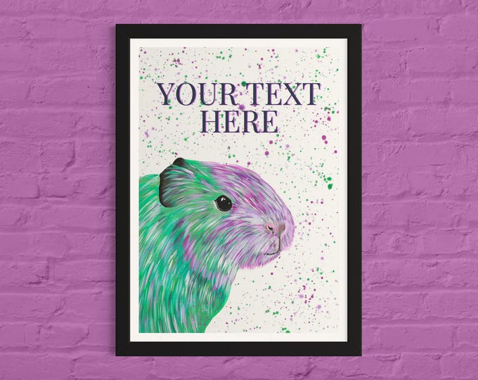 Personalised Guinea Pig Print