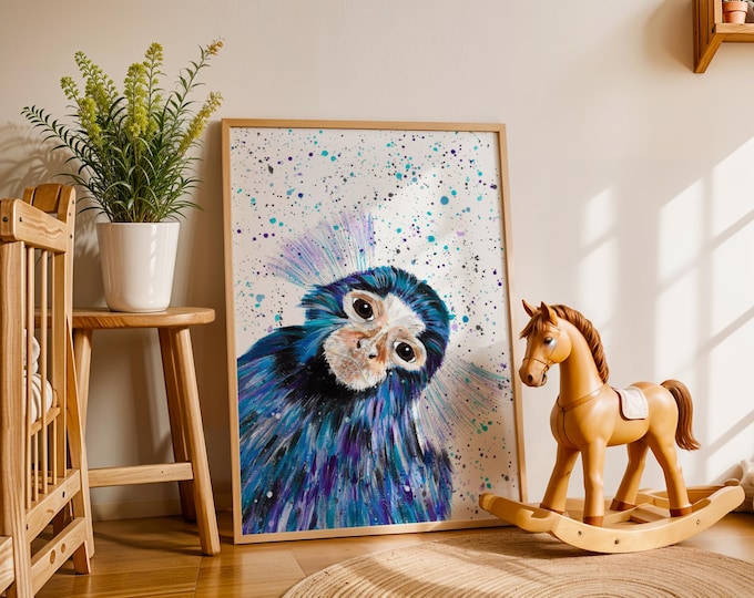 Marmoset Monkey Art Print ‘Ricky’