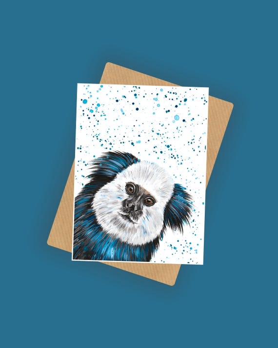 Marmoset Monkey Greeting Card