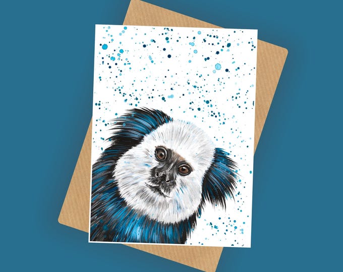Marmoset Monkey Greeting Card