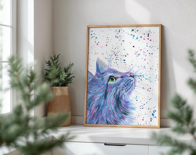 Cat Art Print ‘Delilah’