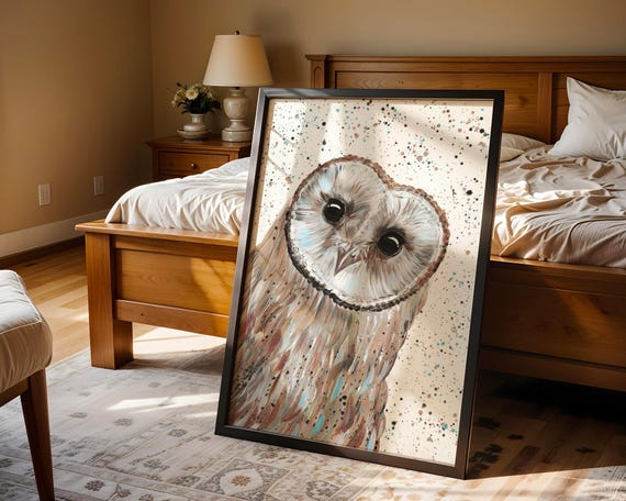 Owl Art Print ‘Apollo’