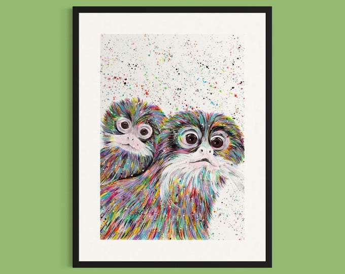 Tamarin Monkey Art Print