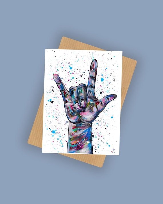 Sign Language ‘I love you’ Greeting Card