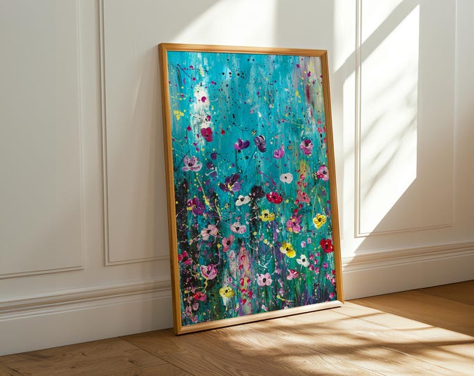 Californian Poppy Field Art Print