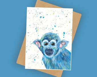 Squirrel Monkey Card