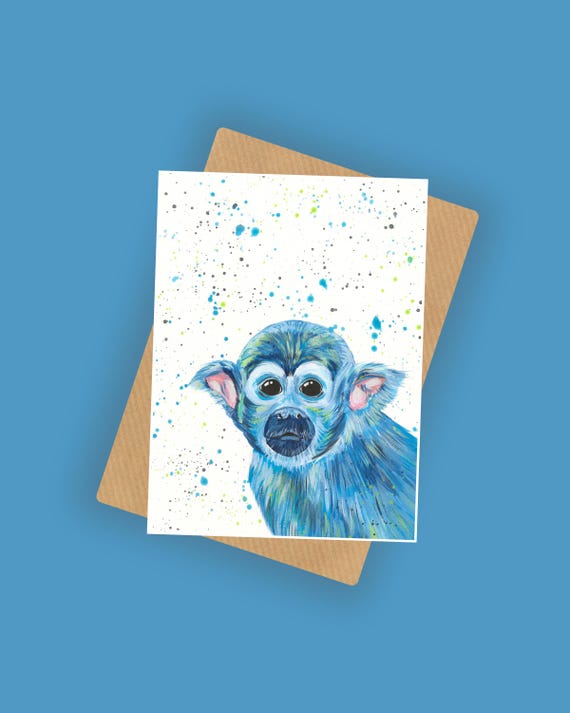 Squirrel Monkey Card