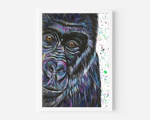 Silver Back Gorilla Painting ‘Daryl’