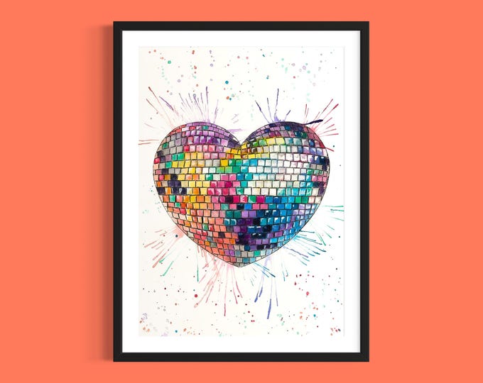 Mosaic Heart Art Print