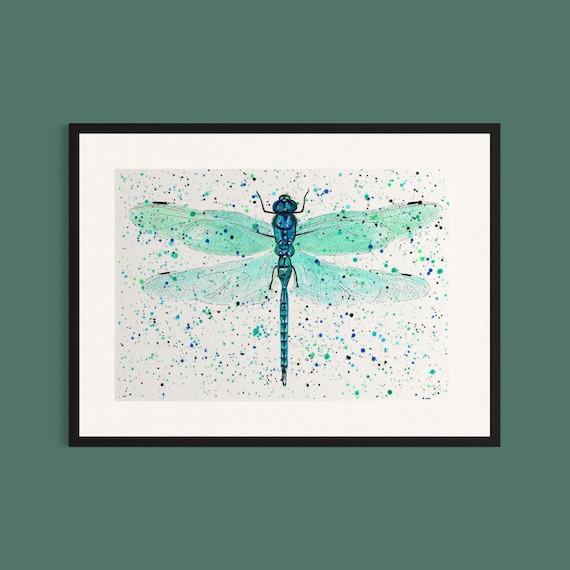 Dragonfly Art Print ‘Darcy’