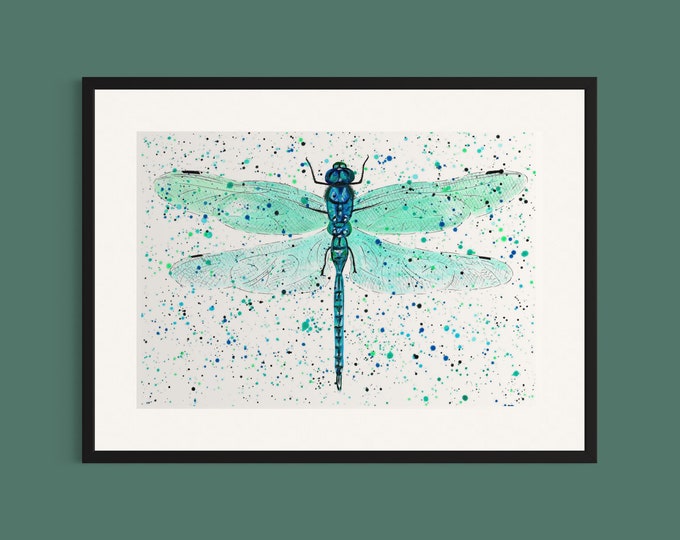 Dragonfly Art Print ‘Darcy’