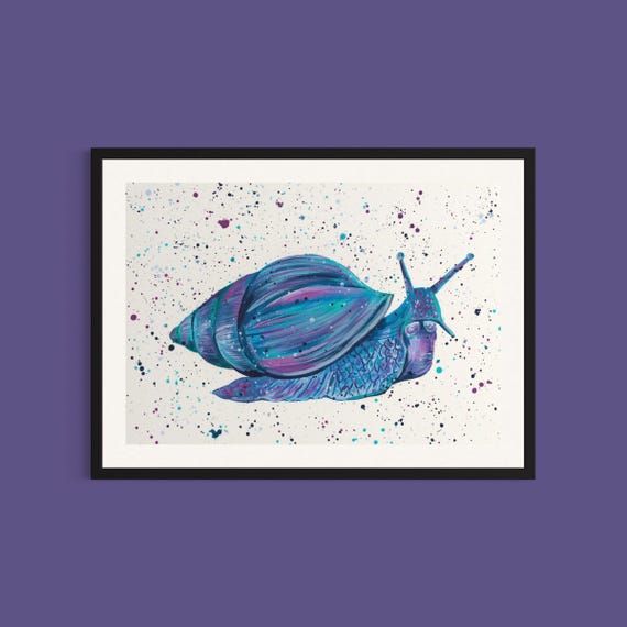 African Snail Wall Art Print ‘Sprout’