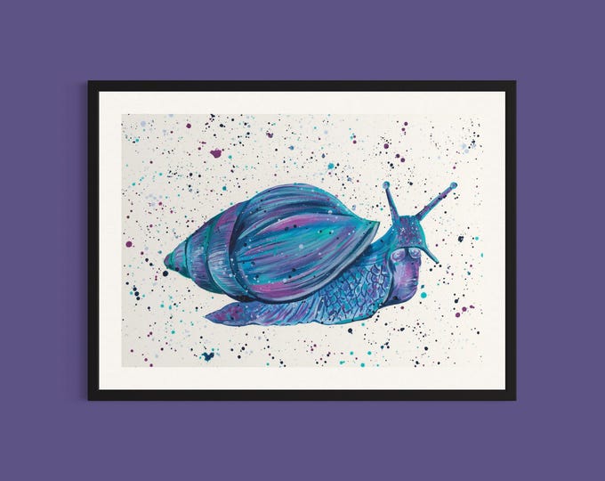 African Snail Wall Art Print ‘Sprout’