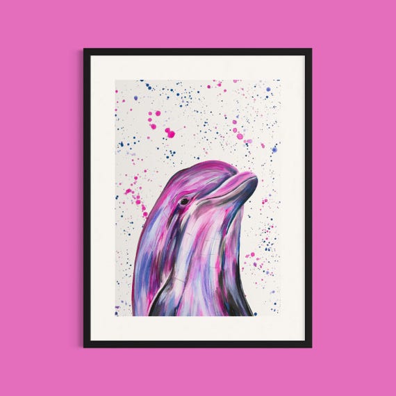 Dolphin Art Print ‘Dakota’