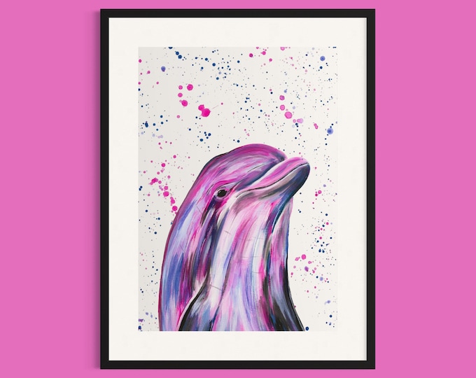 Dolphin Art Print ‘Dakota’