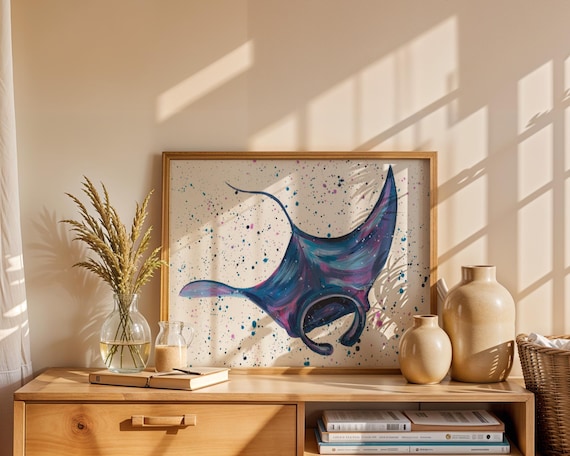Manta Ray Art Print ‘Mara’