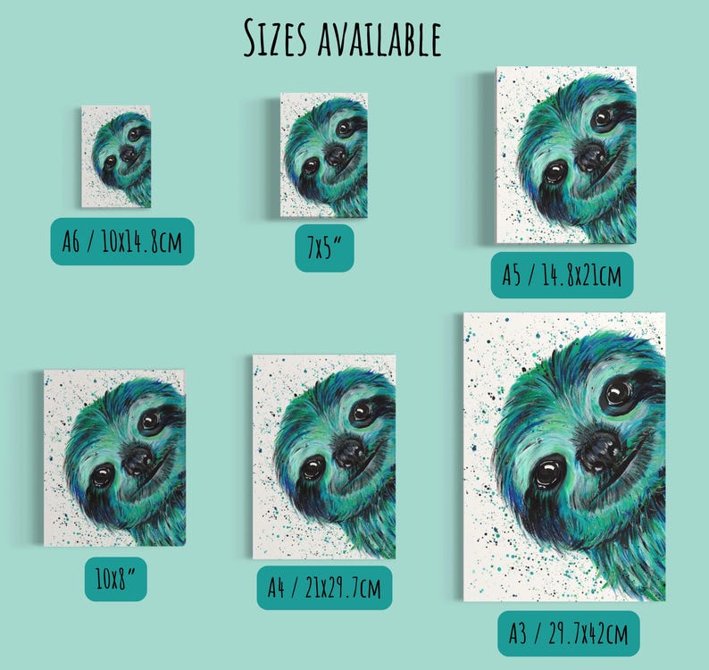 a set of four paintings of a dog's face