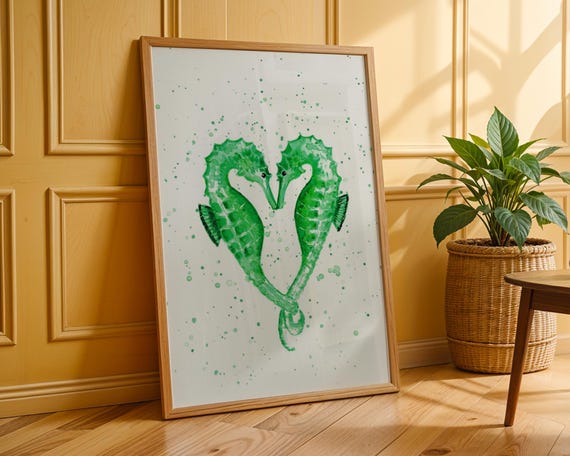 Seahorse Art Print