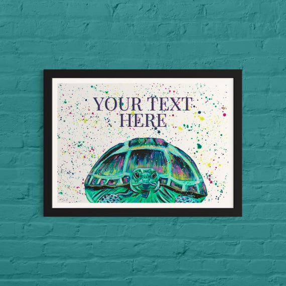 Personalised Tortoise Art Print