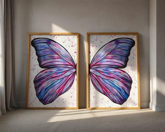 Butterfly Wings Art Print Set
