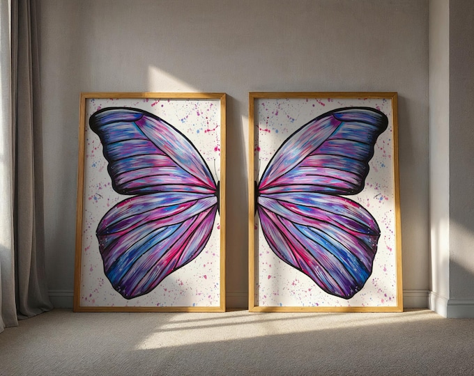 Butterfly Wings Art Print Set