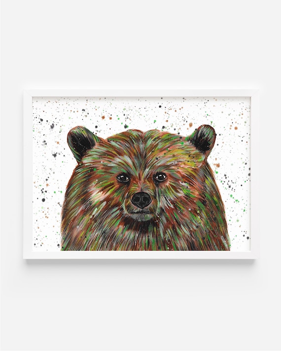 Brown Bear Original Painting, ‘Brody’