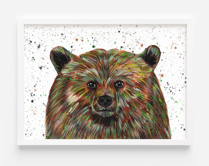 Brown Bear Original Painting, ‘Brody’