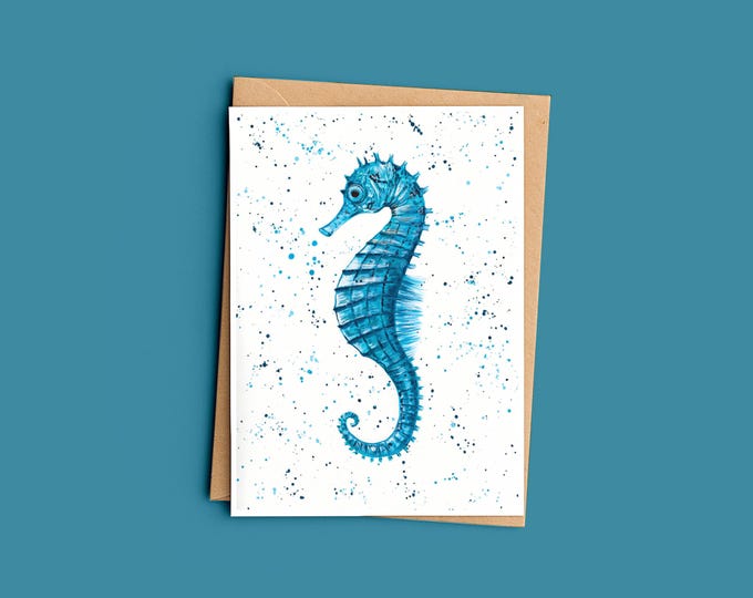 Seahorse Greeting Card