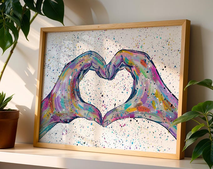 Heart Hands Print
