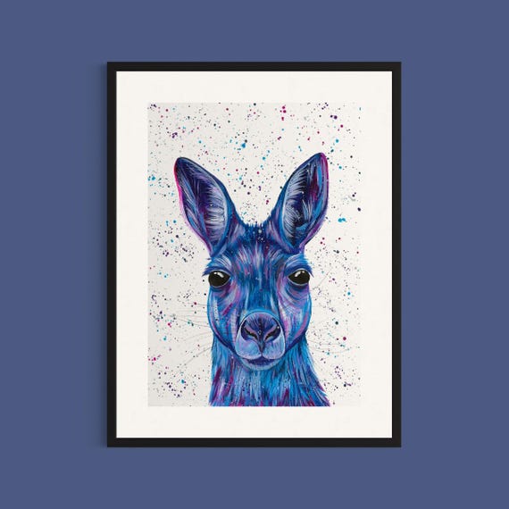 Kangaroo Art Print ‘Bonnie’