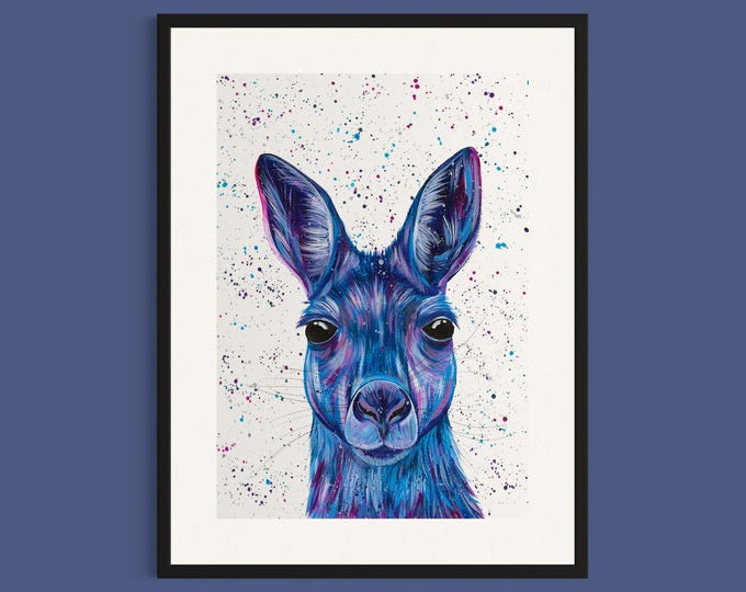 Kangaroo Art Print ‘Bonnie’