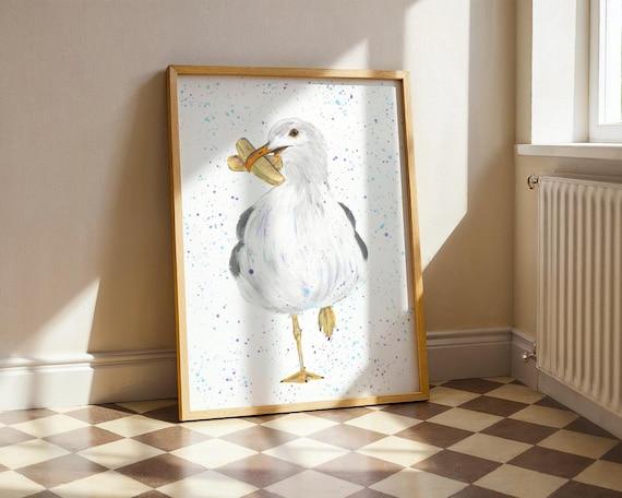 Seagull Art Print ‘Spencer’