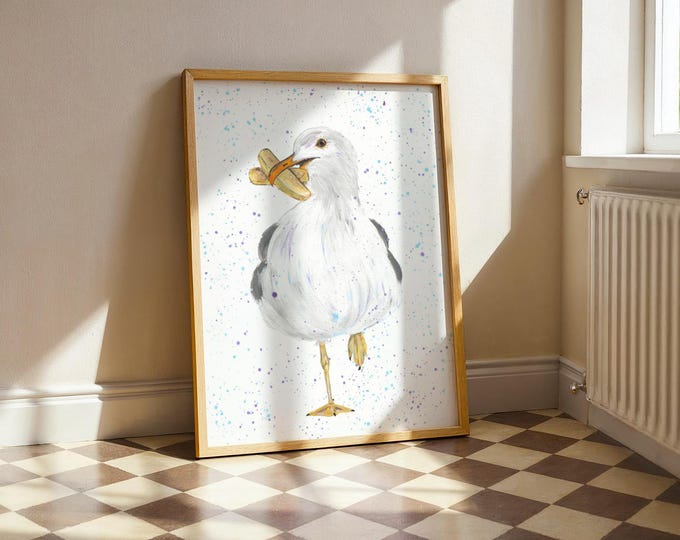 Seagull Art Print ‘Spencer’