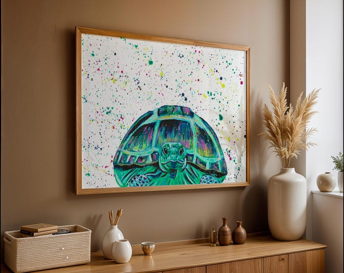 Tortoise Art Print ‘Freddie’