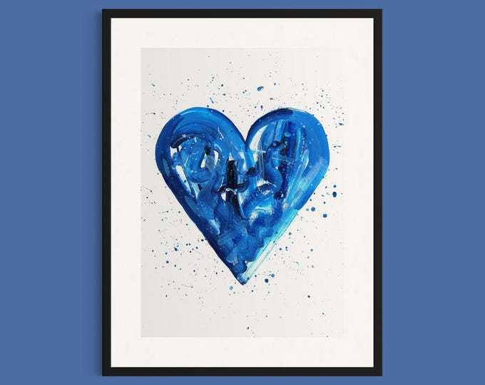 Art Print ‘Blue Heart’