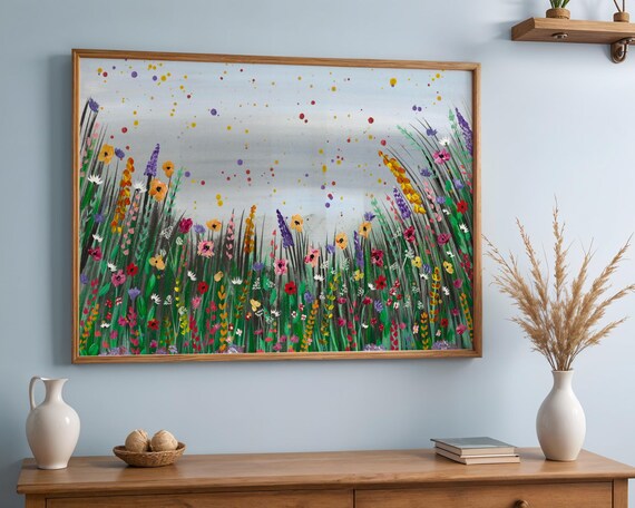 Wildflowers Art Print  ‘Autumnal Blooms’