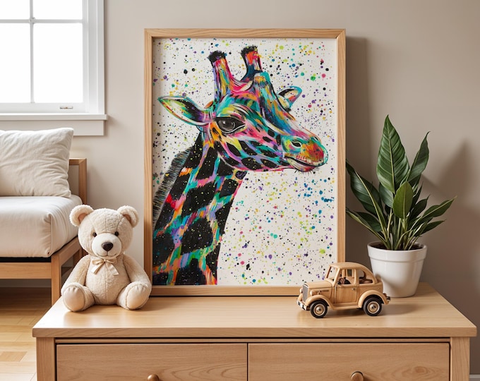 Giraffe Art Print ‘Nora’